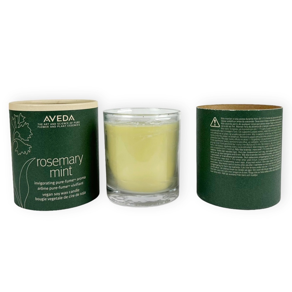 AVEDA Rosemary Mint Vegan Soy Wax Candle 7.8oz. NIB Invigorating Pure-fume Aroma - Picture 2 of 9